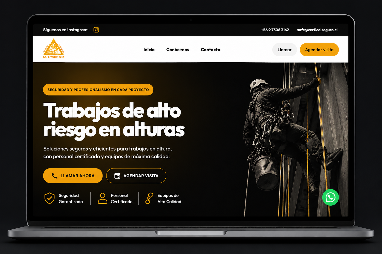 Proyecto Vertical Seguro desarrollado por Inefable Creativo